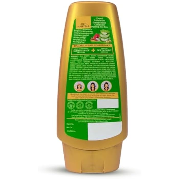 Emami 7 Oils in One Damage Repair Conditioner Purifying Aloe Vera 200 ML - Image 2